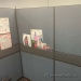 48" Blue Boulevard Cubicle System Divider Wall Panel